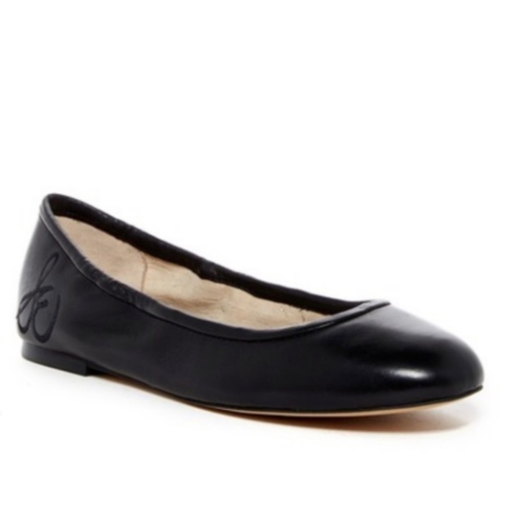 SAM EDELMAN || Fritz Ballet Flat in Black Leather